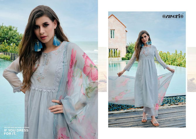 Alaya By Zaveri Organza Readymade Suits Catalog